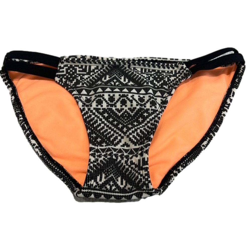 Xhilaration Black and White Bikini Bottoms XS